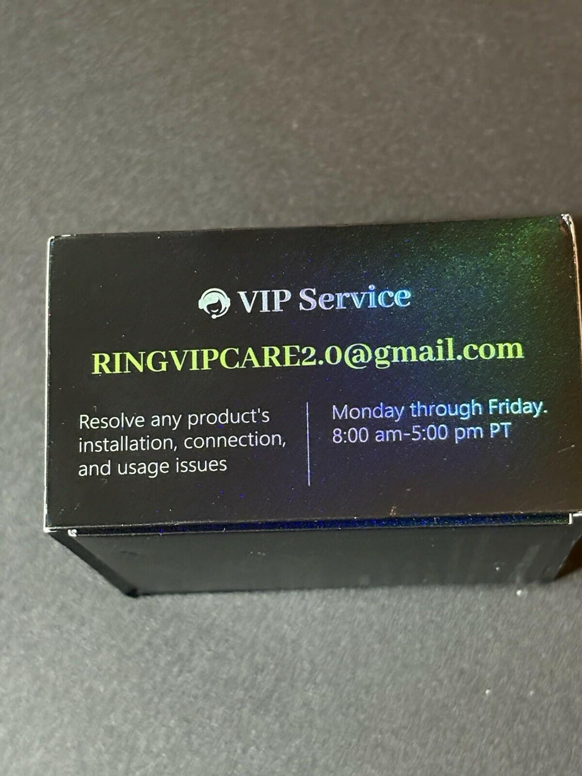 Milavan Ring 2.0 Smart Ring Fitness Tracker Size 9 BLACK