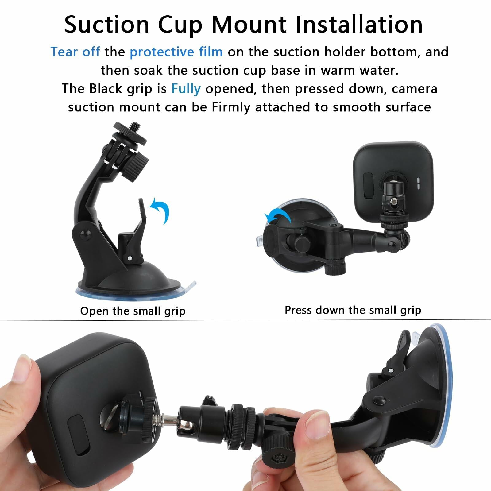 Suction Cup Mount Compatible with Blink Outdoor 4, 3, 2K+, Blink Mini 2K+