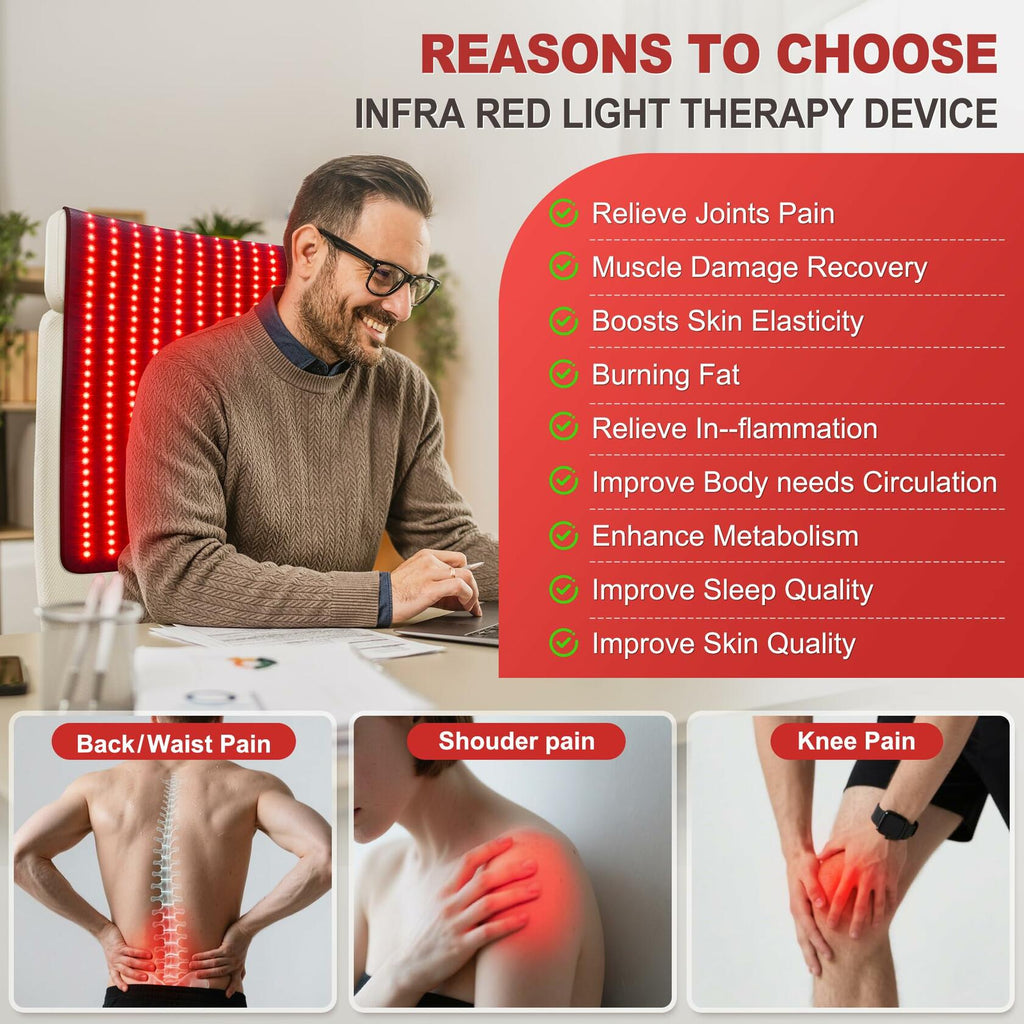 Pedete Red Light Therapy Mat for Body, Holiday Birthday Gifts for Women Men,