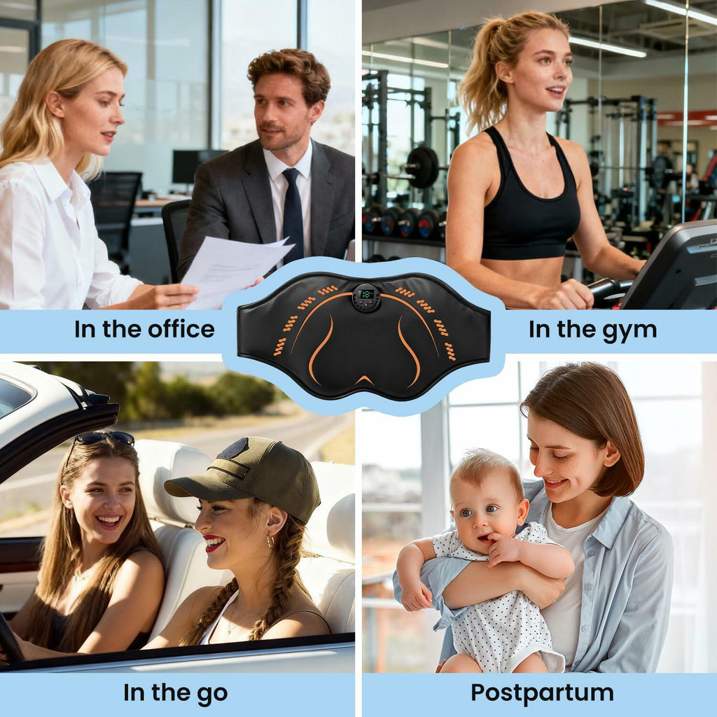 Hip Trainer Glute Abs Stimulator Belt, Butt Lifting Machine & Muscle Toner,