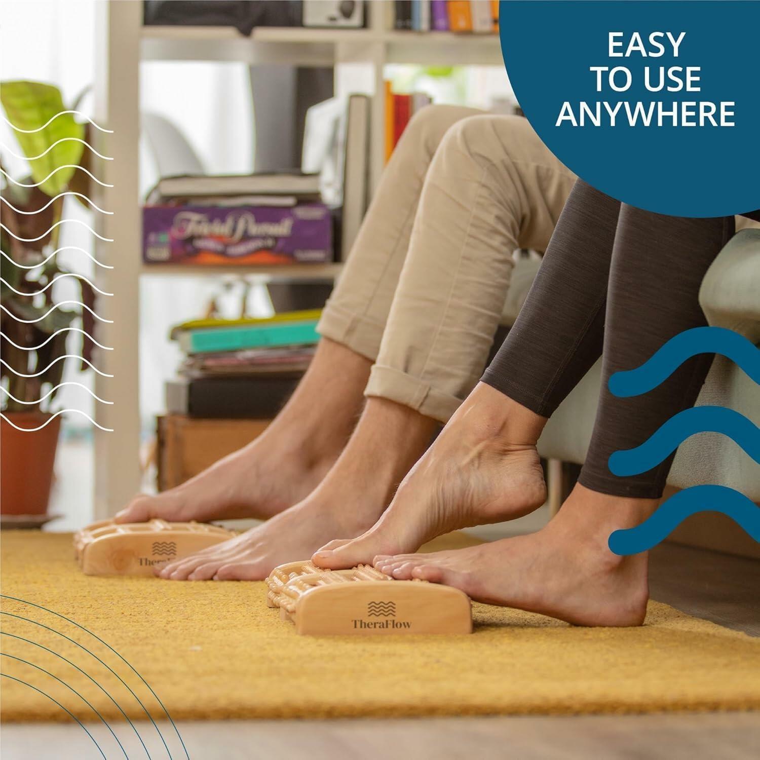 TheraFlow Foot Massager for Neuropathy & Plantar Fasciitis Relief - Mom Gifts