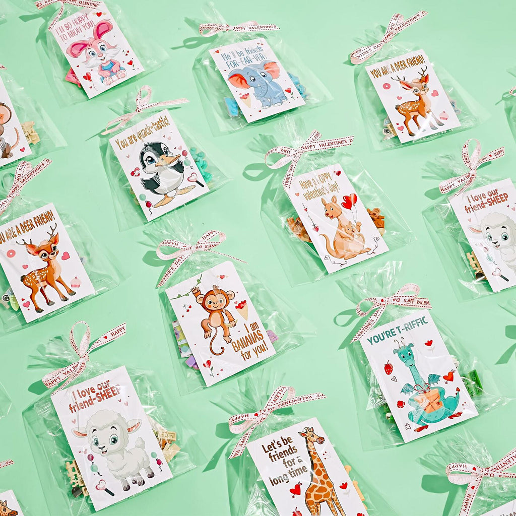 AYGXU 30 Pack Valentines-Day Gifts for Kids classroom-building