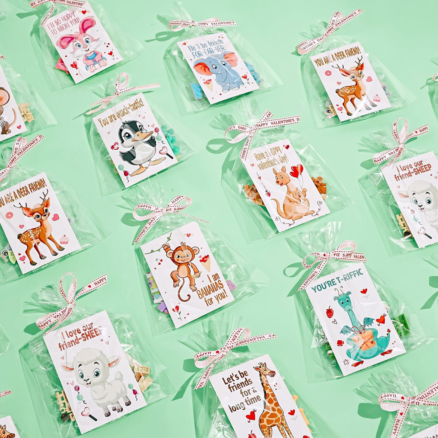 AYGXU 30 Pack Valentines-Day Gifts for Kids classroom-building