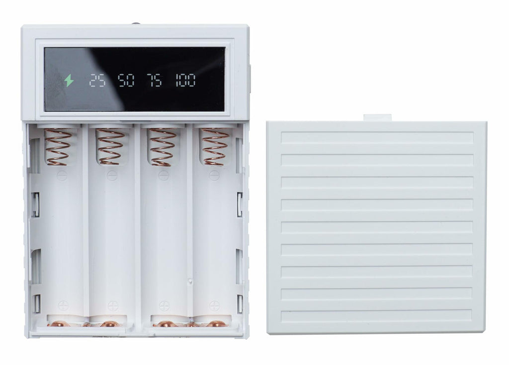 22.5W Fast Charging DIY Power Bank Case for 4 x 18650 Batteries, Solder-Free