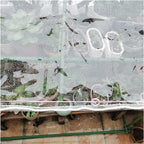 GQZGGXX 10' X 10' Outdoor Clear Tarp Curtain Waterproof Wind-Proof 0.35mm