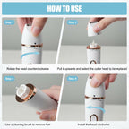 Facial Epilator for Women, Painless Electric Razors for Silk Skin, Portable