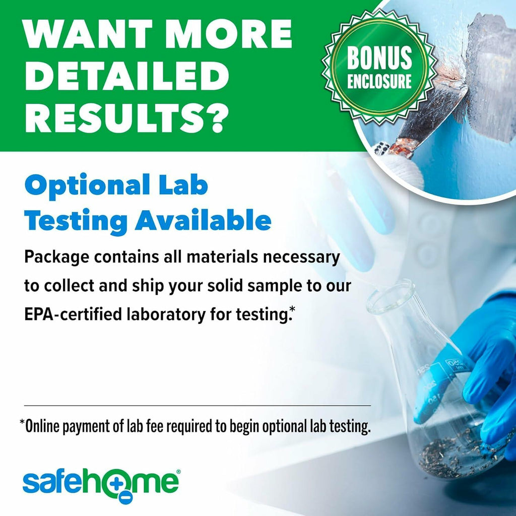 Safe Home® Lead in Solids Combo Test Kit – 10 DIY Swabs + Optional Testing at