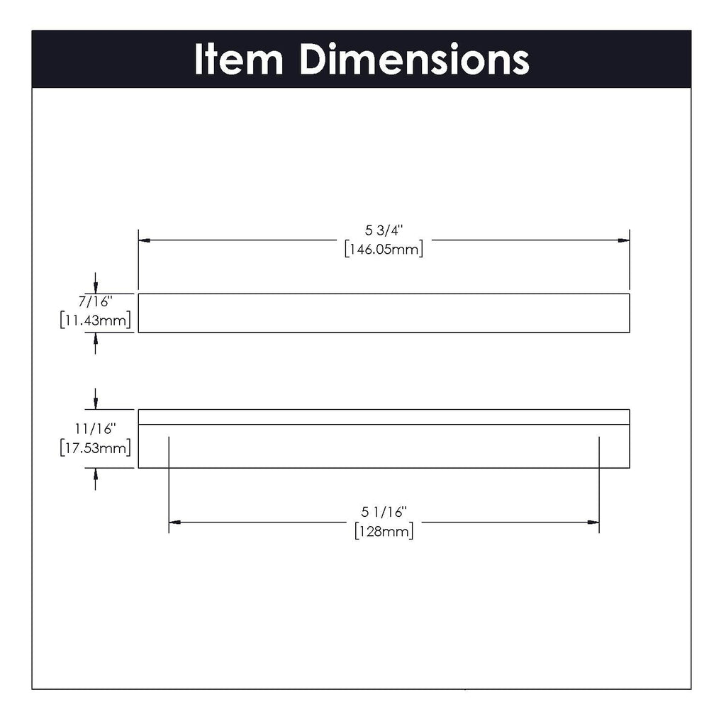1 Pack Hickory Hardware Solid Core Kitchen Cabinet Pulls, Luxury Cabinet