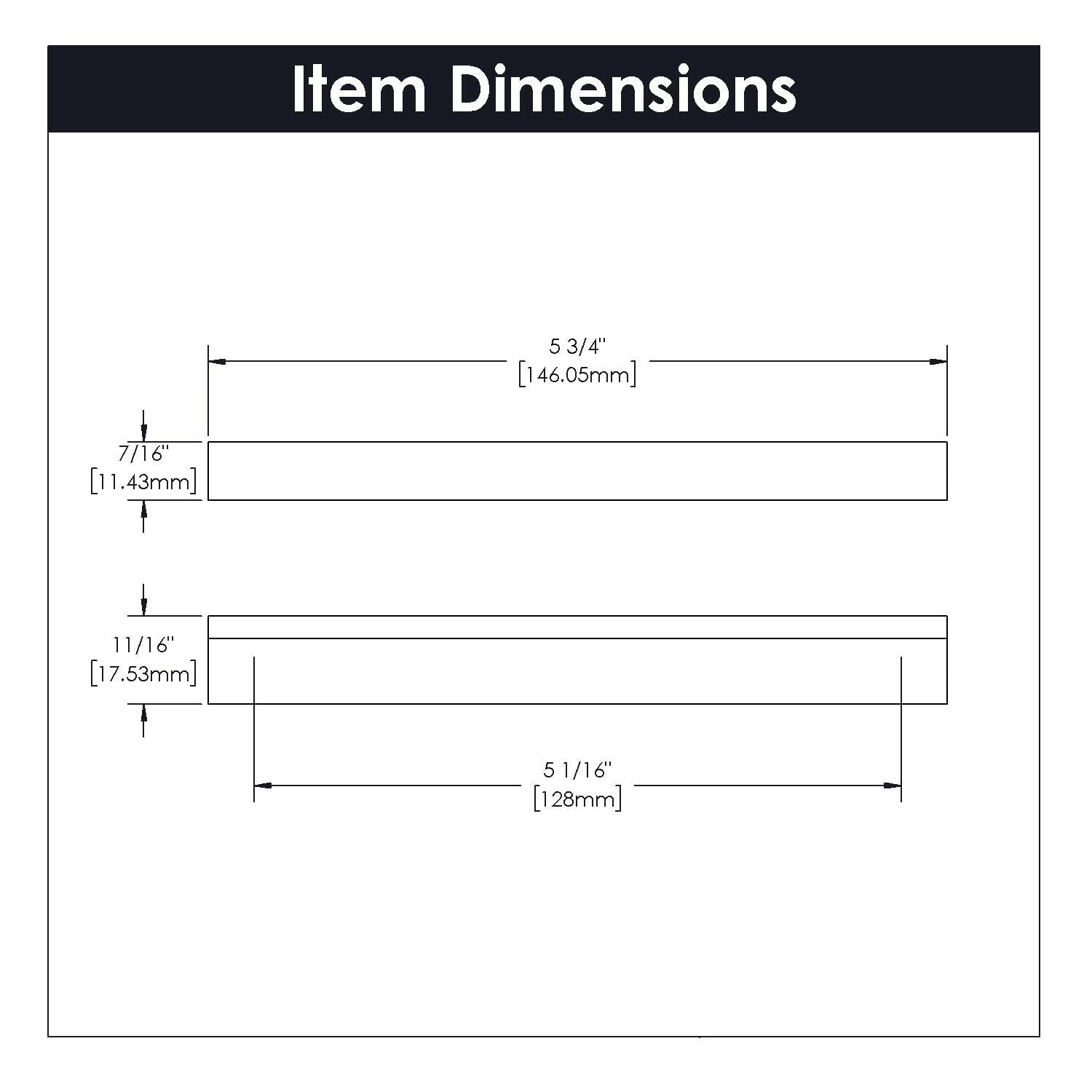 1 Pack Hickory Hardware Solid Core Kitchen Cabinet Pulls, Luxury Cabinet