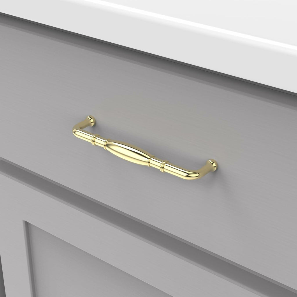 Hickory Hardware 1 PACK Solid Core Kitchen Cabinet Pulls, Luxury Cabinet