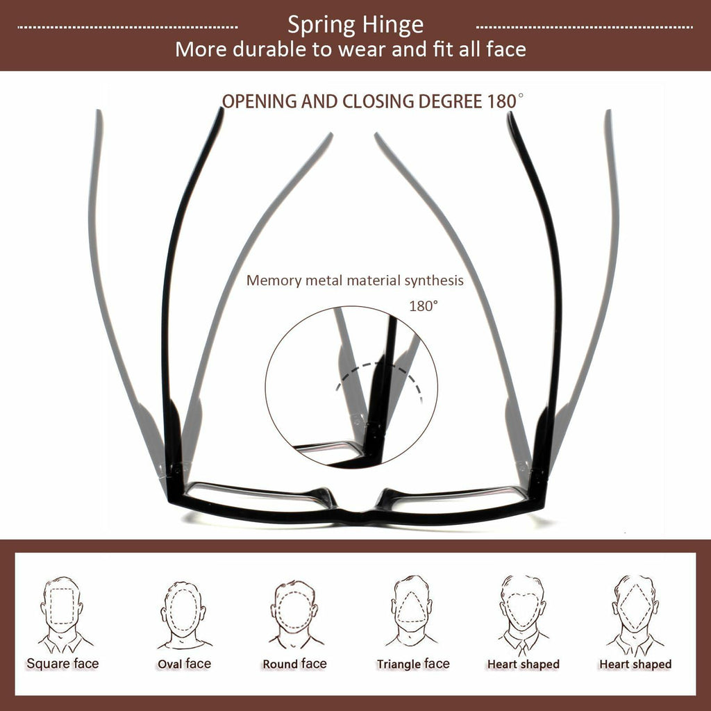6 Pack JOSCHOO Computer Reading Glasses for Women and Men with Comfortable