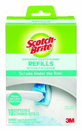 10 Count Scotch-Brite Disposable Toilet Scrubber Refills, Removes Rust & Hard