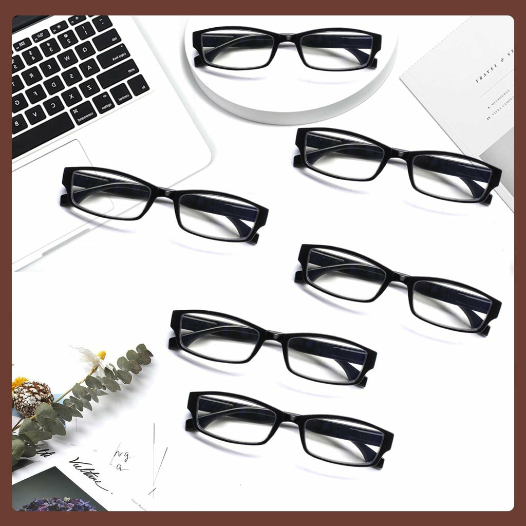 6 Pack JOSCHOO Computer Reading Glasses for Women and Men with Comfortable