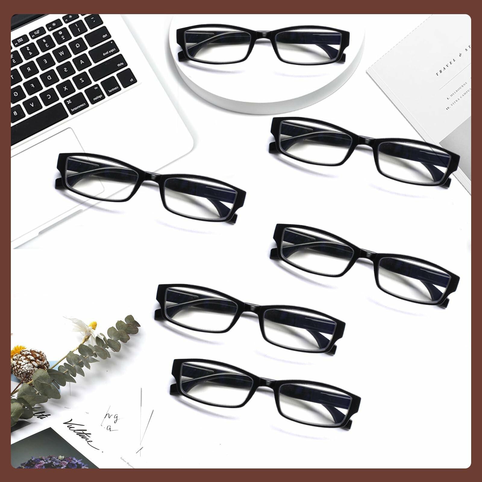 6 Pack JOSCHOO Computer Reading Glasses for Women and Men with Comfortable