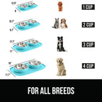 GORILLA GRIP Cat and Dog Bowls Silicone Patent Pending 100% Waterproof BPA Free