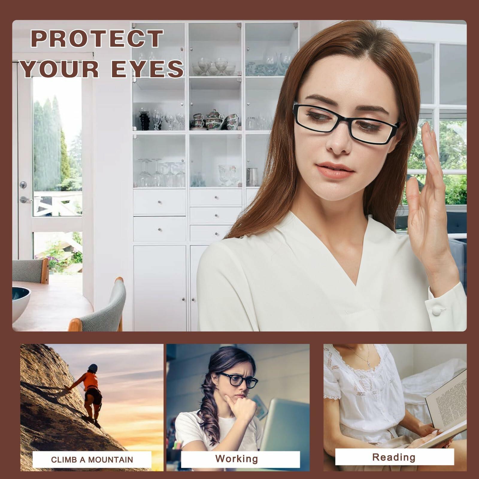 6 Pack JOSCHOO Computer Reading Glasses for Women and Men with Comfortable