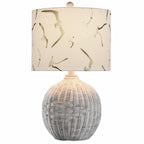 Collective Design L13867DSAM Rattan, Natural with Wash, White, Seagull Print