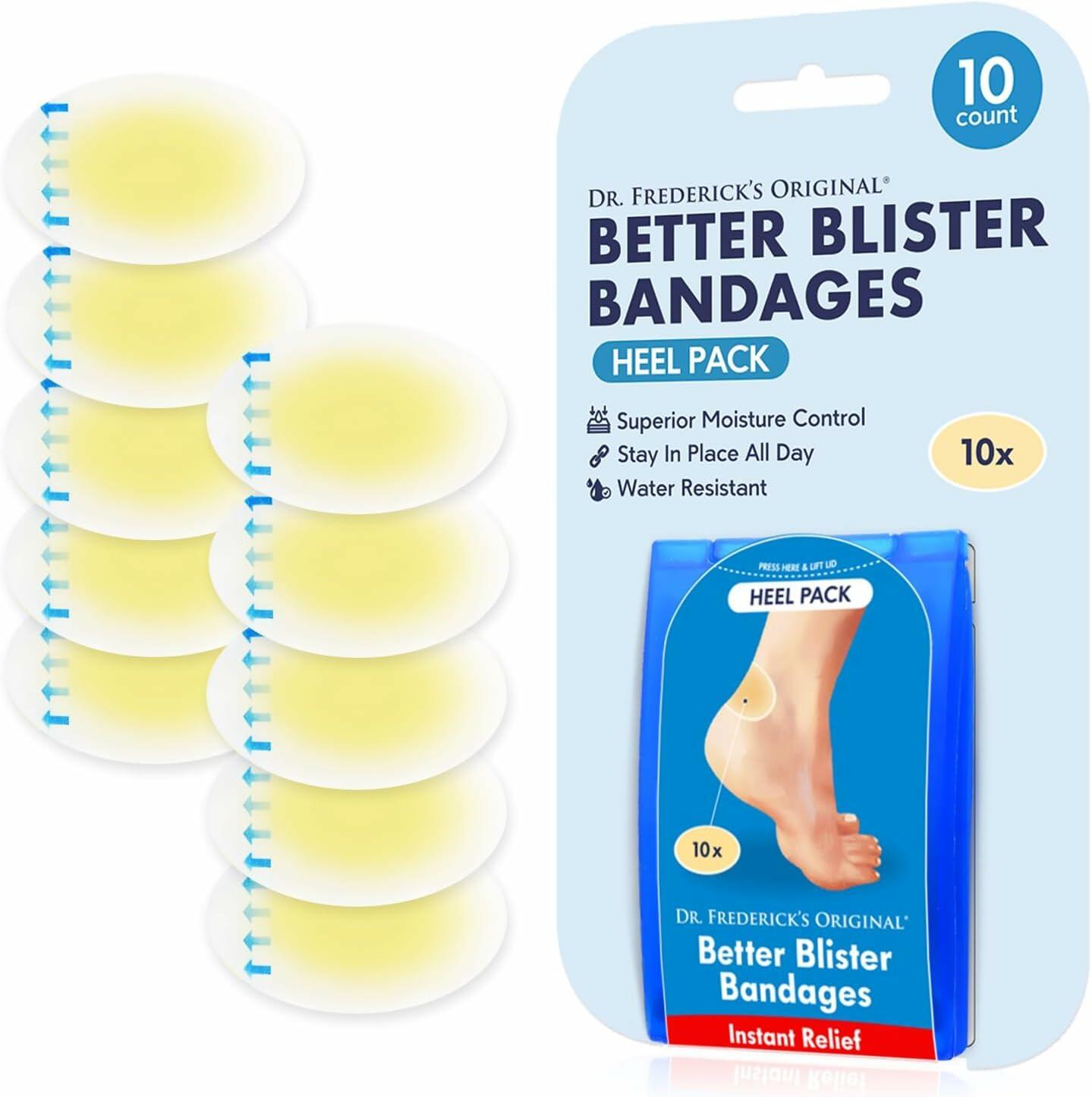 10 ct  Dr. Frederick's Original Better Blister Bandages - Water-Resistant - 40%