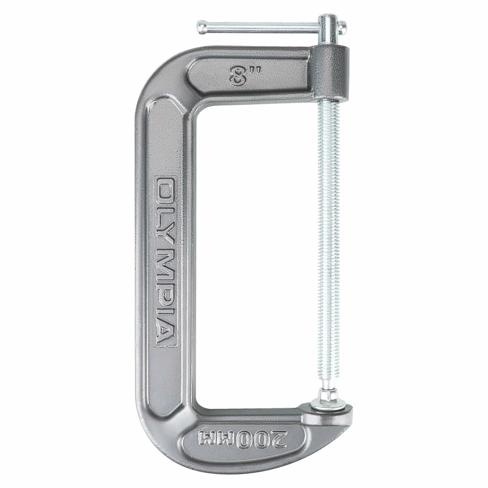 Olympia Tools C-Clamp (8" X 4") 38-148, Black