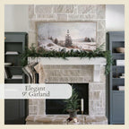 CG Hunter Holiday Collection Cedar Garland, Premium Artificial Indoor & Outdoor