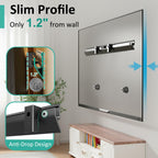 No Stud TV Wall Mount Bracket for 32-75 inch TVs, Sturdy No Drill Drywall TV