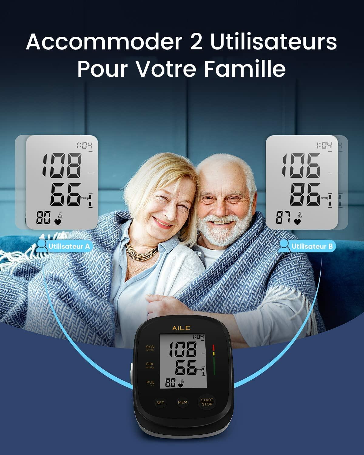 Blood Pressure Monitor,AILE Blood Pressure Machine Upper Arm Large