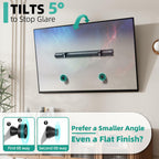 No Stud TV Wall Mount Bracket for 32-75 inch TVs, Sturdy No Drill Drywall TV