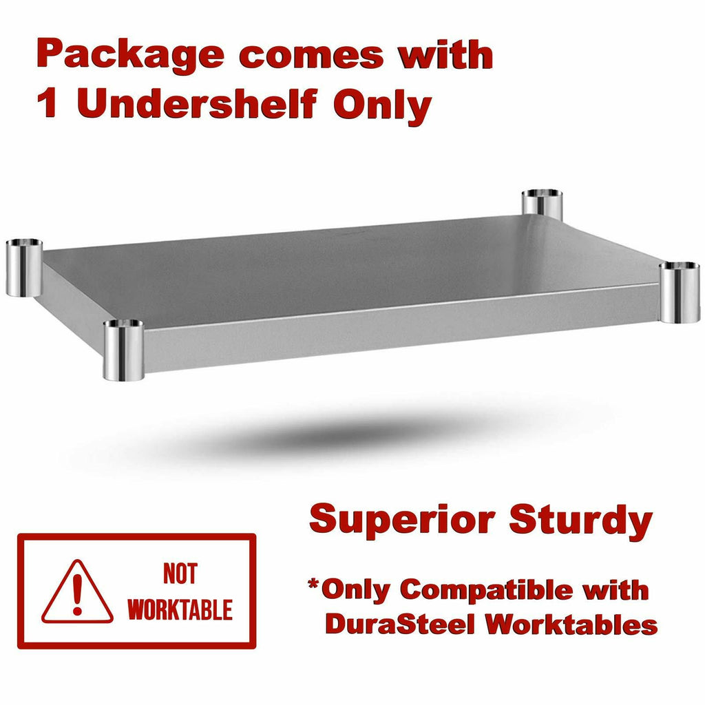 DuraSteel Galvanized Under Shelf for Work Tables 30" x 36"  Extra Adjustable
