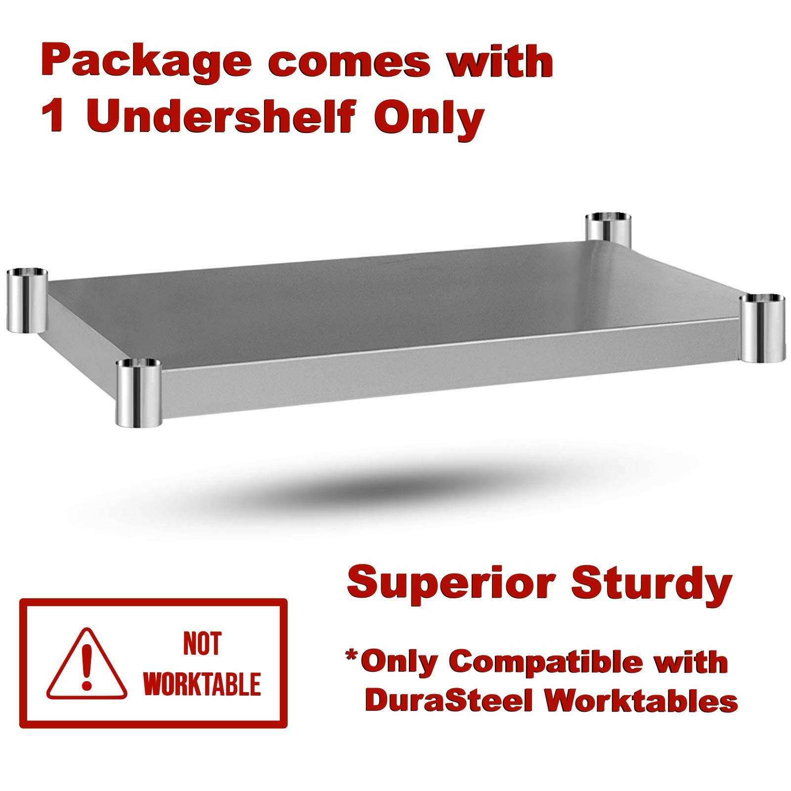 DuraSteel Galvanized Under Shelf for Work Tables 30" x 36"  Extra Adjustable