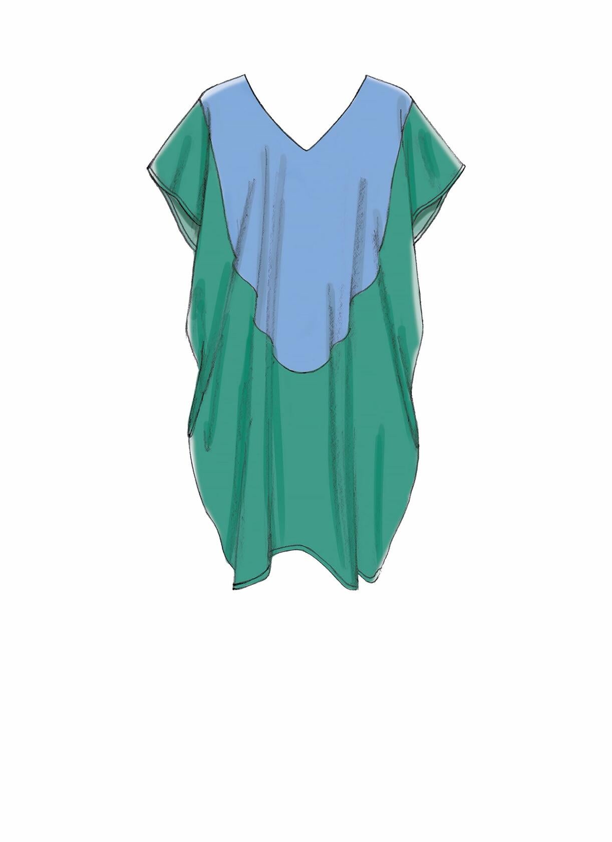 McCall Patterns Misses Loose-Fitting V-Neck Pullover Tunic and Dresses