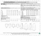 McCall Patterns Misses' Off-The-Shoulder Side Tie Bodysuits and Wrap Skirts