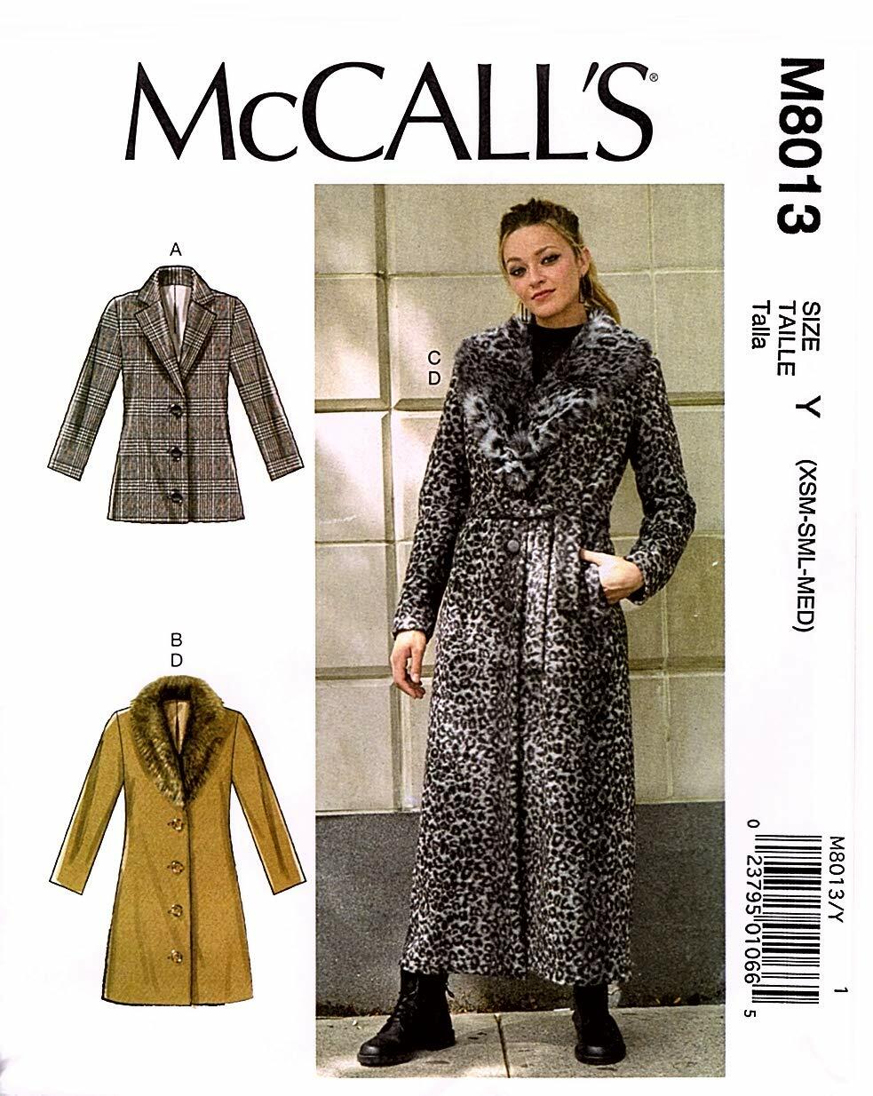 McCall Pattern XS-S-M, Various Colours...