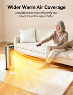 KQPZ Space Heater, 1500W PTC Ceramic Electric Heaters for Indoor Use with