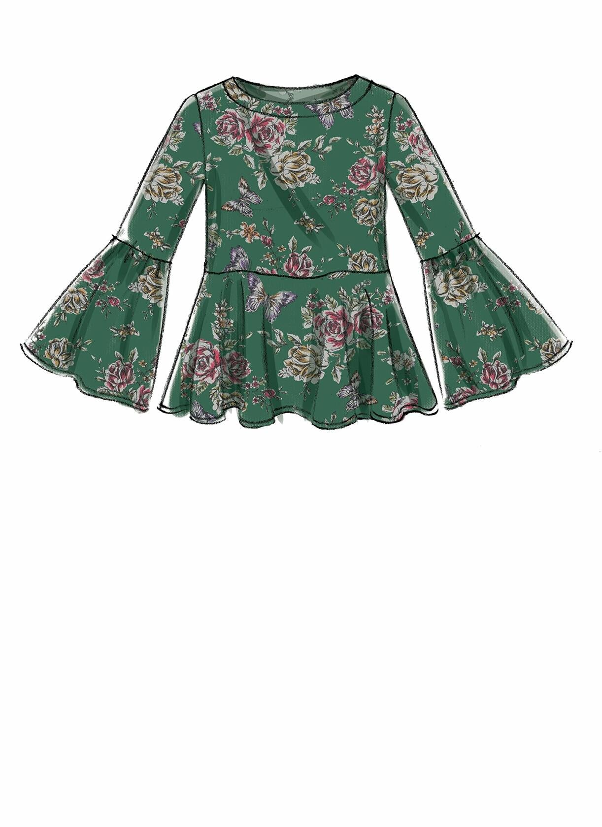 McCall's Patterns Misses' Tops with Sleeve and Hem Variations Sewing Pattern, A5