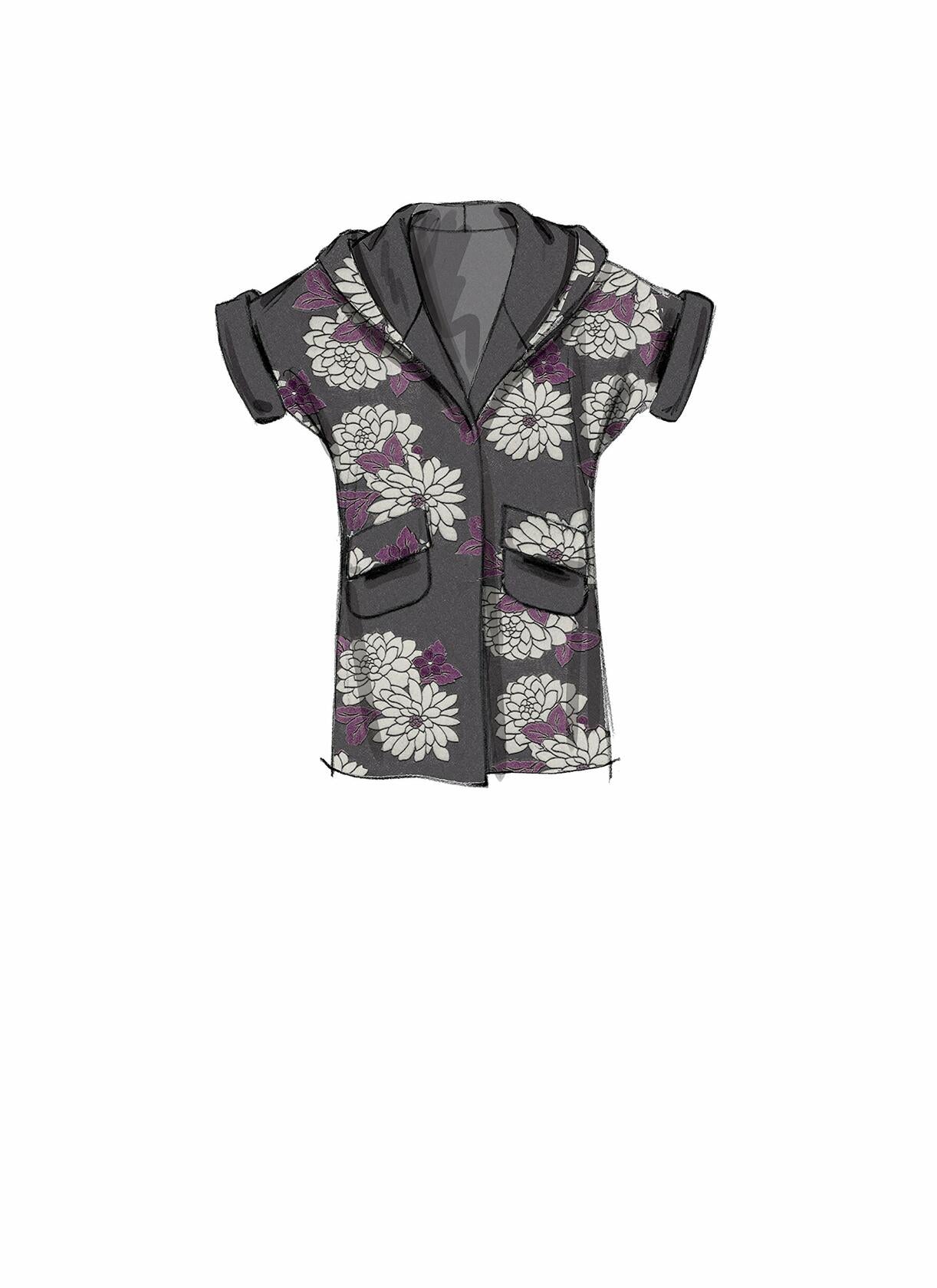 McCall Patterns Open-Front Jackets With Shawl Collar And Hood