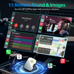 Wireless CarPlay Adapter for Apple iPhone, Converts Factory Wired CarPlay to