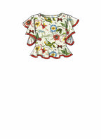 McCall's Patterns Misses Tops with Sleeve and Hem Variations