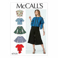 McCall's Patterns Misses' Tops with Sleeve and Hem Variations Sewing Pattern, A5