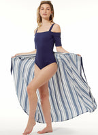 McCall Patterns Misses' Off-The-Shoulder Side Tie Bodysuits and Wrap Skirts