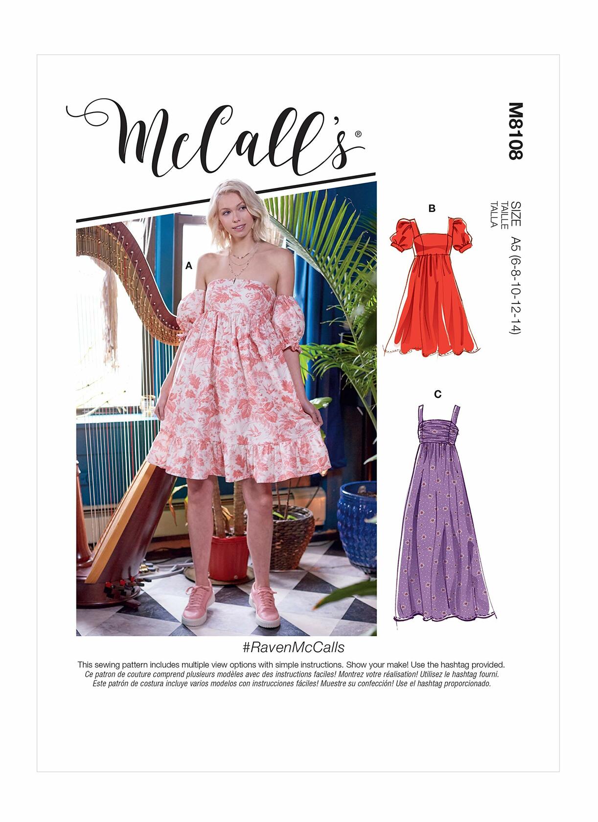 McCall Pattern 16-18-20-2, 16-18-20-22-24..
