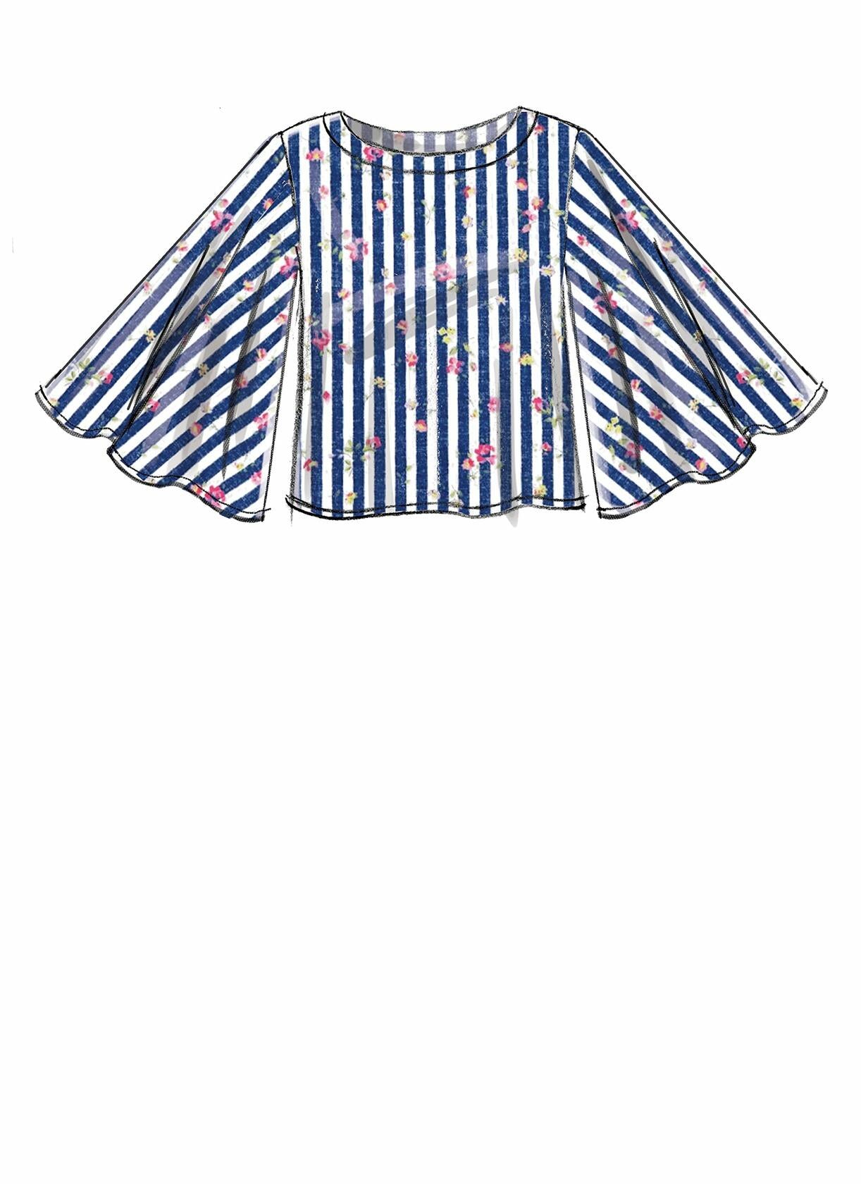 McCall's Patterns Misses' Tops with Sleeve and Hem Variations Sewing Pattern, A5