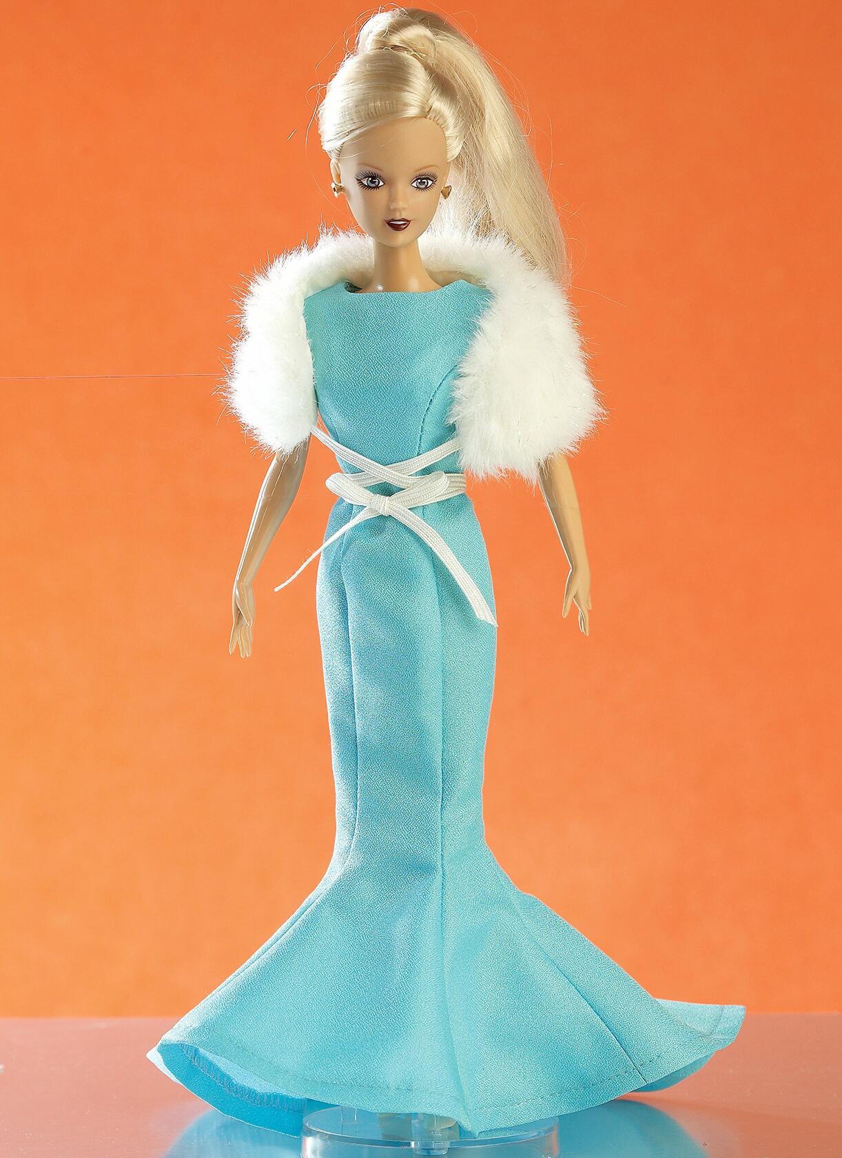 McCall's M7520 Gowns, Stole, Dresses, Coats & Hat for 11.5" Doll Sewing Pattern,