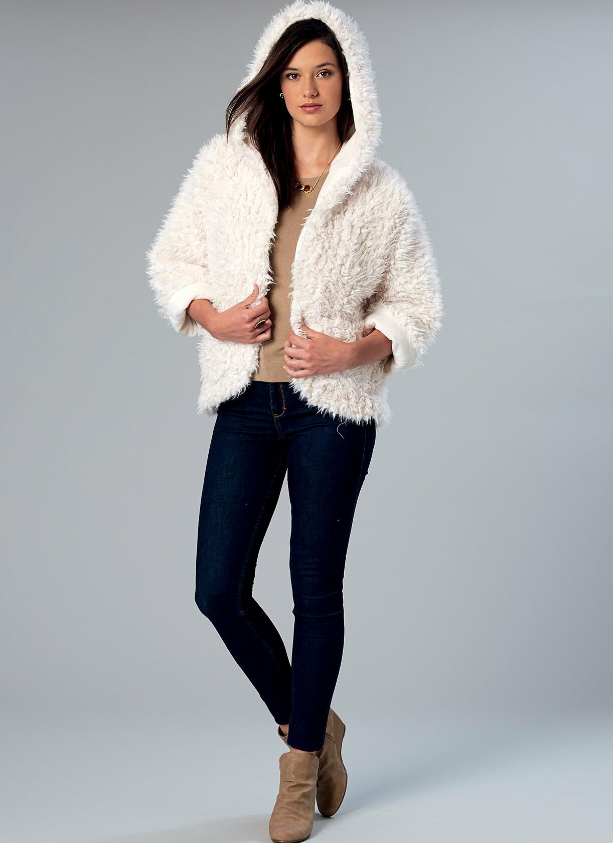 McCall Patterns Open-Front Jackets With Shawl Collar And Hood