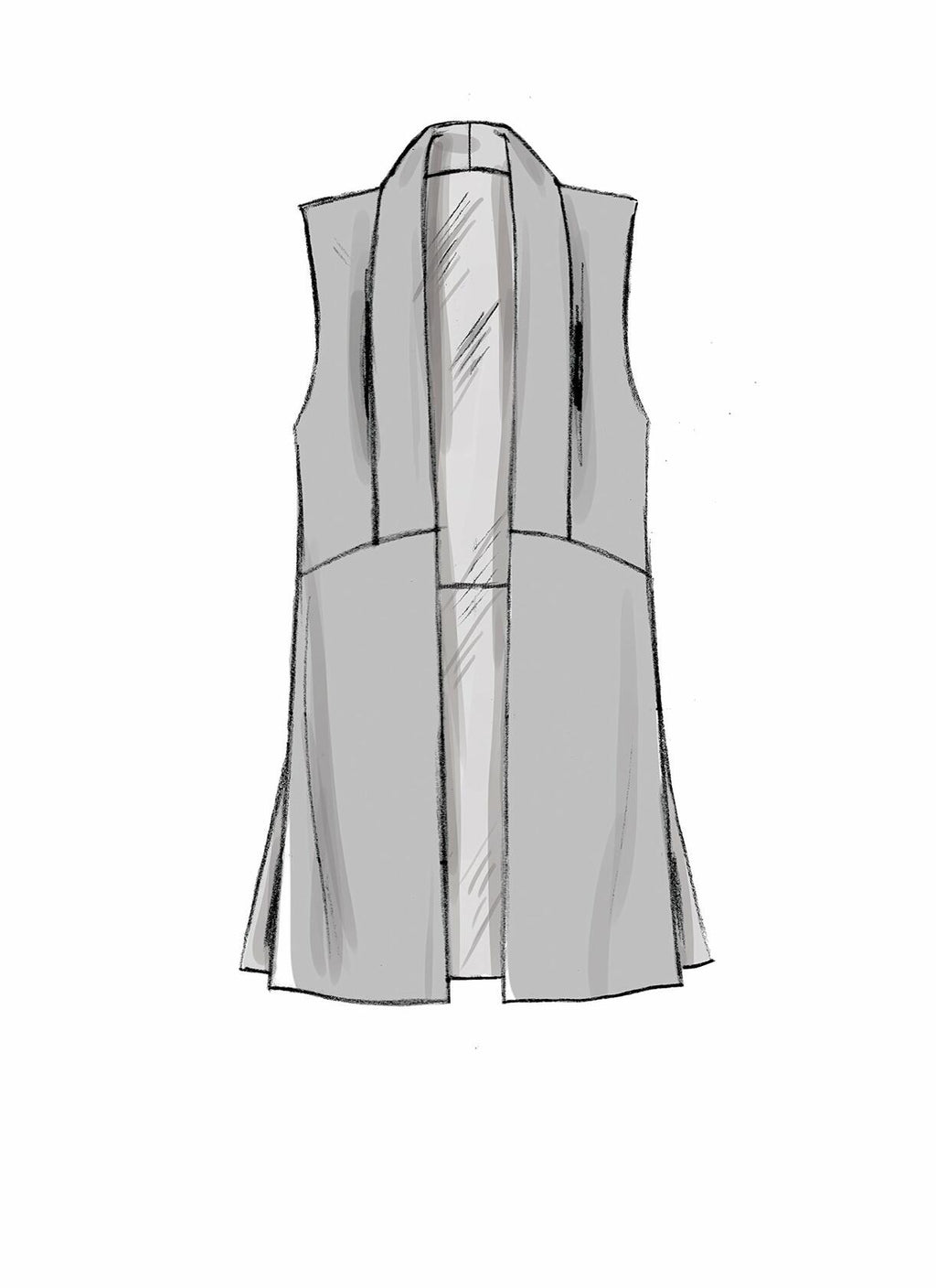 McCall's Patterns Misses' Shawl Collar Vest and Jackets Sewing Pattern, One Size