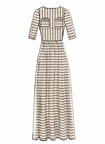 McCall Patterns Pullover, Gathered-Waist Knit Dresses With Sleeve And Hem