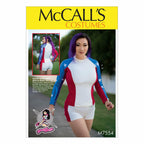 McCall's Patterns Paneled/Raglan-Sleeve Tops/Stirrup Leggings and Shorts
