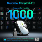 Wireless CarPlay Adapter for Apple iPhone, Converts Factory Wired CarPlay to