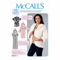 McCall Patterns Open-Front Jackets With Shawl Collar And Hood