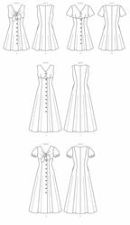 McCall's M7949A5 Petite Women's Keyhole Dress Sewing Patterns, Sizes 6-14