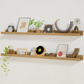 Set of 2 Heimlove Picture Ledge Shelf,48 inch Long Floating Shelves for Wall,